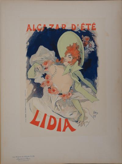Jules Chéret : Lidia - Lithographie originale signée, 1895 2