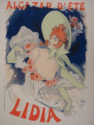 Jules Chéret : Lidia - Lithographie originale signée, 1895 2