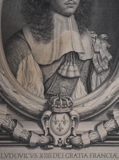 Wallerand VAILLANT (d’après) : Portrait de Ludovicus XIII - Gravure 2