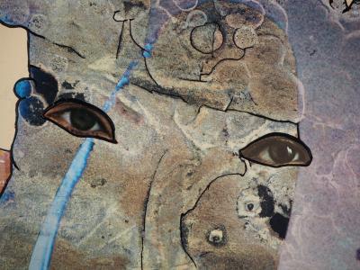 Jean-Pierre VIELFAURE : Portrait de Dylan Thomas - Huile sur toile originale signée 2