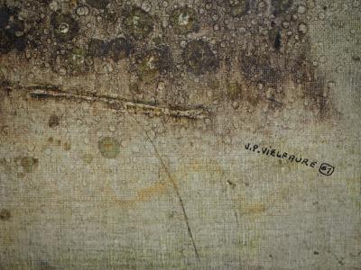 Jean-Pierre VIELFAURE : Moitié de soleil d’un autre monde - Huile sur toile originale signée 2