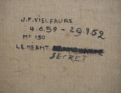 Jean-Pierre VIELFAURE : Le néant secret - Huile sur toile originale signée 2