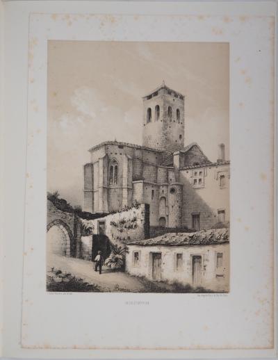 Abbé BARRERE : Petit village - Lithographie Originale Signée 2