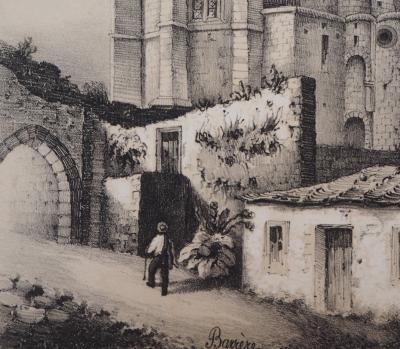 Abbé BARRERE : Petit village - Lithographie Originale Signée 2