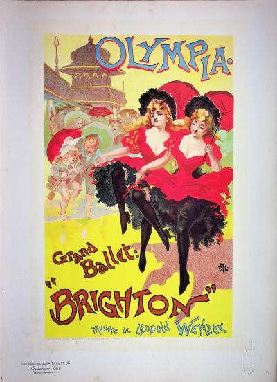 PAL : Danseuses de cancan, 1895 - Lithographie originale signée 2