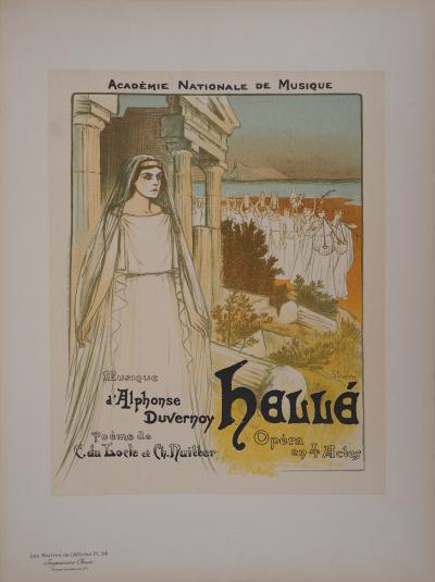 Théophile Alexandre STEINLEN : Hellé, 1895  - Lithographie originale signée 2