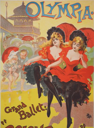 PAL : Danseuses de cancan, 1895 - Lithographie originale signée 2