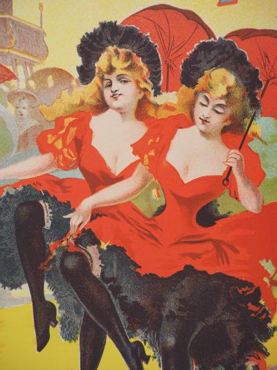 PAL : Danseuses de cancan, 1895 - Lithographie originale signée 2