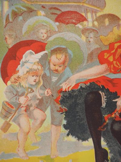 PAL : Danseuses de cancan, 1895 - Lithographie originale signée 2