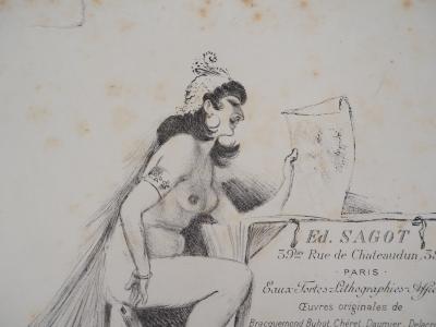 A. WILLETTE : La muse des éditions Sagot - Lithographie Signée 2