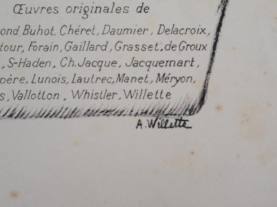 A. WILLETTE : La muse des éditions Sagot - Lithographie Signée 2