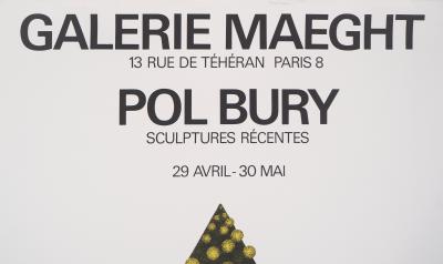 Pol BURY - Sculptures récentes - Affiche lithographique originale 2