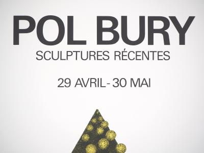 Pol BURY - Sculptures récentes - Affiche lithographique originale 2