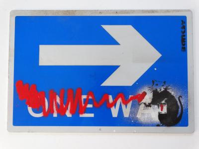Banksy (attribué à) - Panneau - Pochoir 2