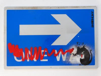 Banksy (attribué à) - Panneau - Pochoir 2