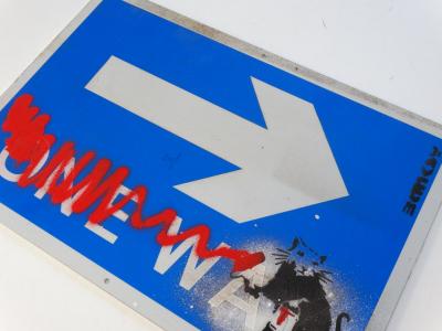 Banksy (attribué à) - Panneau - Pochoir 2