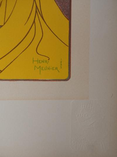 Georges MEUNIER : Goddess of Music, 1895 - Original signed lithograph 2