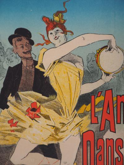 Jules CHERET :  L’Amant des Danseuses - Lithographie originale signée, 1895 2