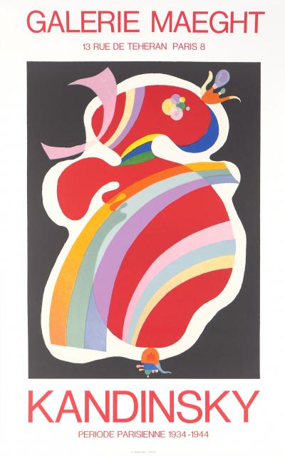 Wassily KANDINSKY : Période parisienne - Affiche lithographique originale d’époque 2
