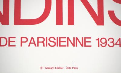 Wassily KANDINSKY : Période parisienne - Affiche lithographique originale d’époque 2