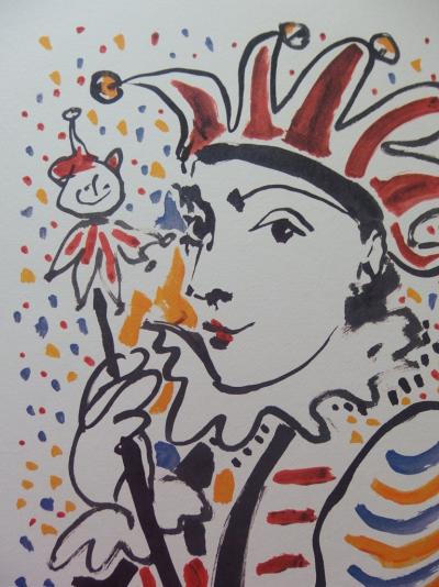 Pablo PICASSO : Carnaval - Le Fou, Lithographie signée 2