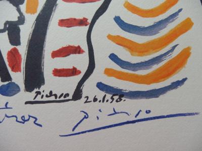 Pablo PICASSO : Carnaval - Le Fou, Lithographie signée 2