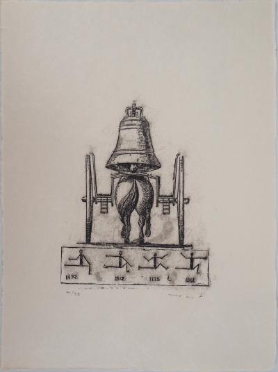 Max ERNST : Surréalisme, Le cheval-cloche - Lithographie Originale Signée 2