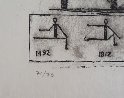 Max ERNST : Surréalisme, Le cheval-cloche - Lithographie Originale Signée 2