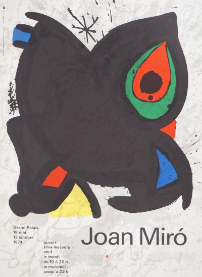 Joan MIRO : L’œil rouge - Affiche lithographique originale d’époque 2