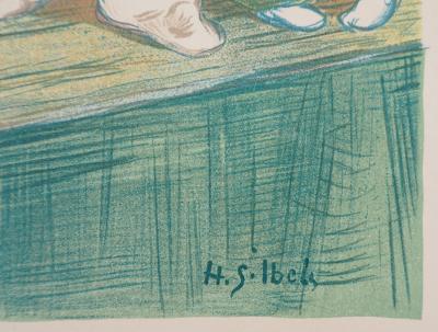 Henri Gabriel IBELS : Pierrots, 1897 - Lithographie originale signée 2