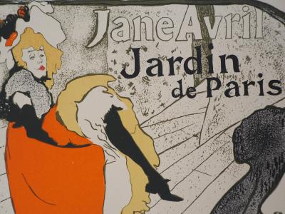 Henri de TOULOUSE-LAUTREC : Jane Avril, 1897 - Lithographie 2