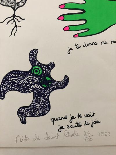Niki de Saint Phalle - Lettre d’amour à mon amour - Sérigraphie 2