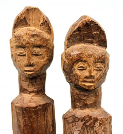 Côte d’Ivoire, Baoulé, Couple de Statuettes 