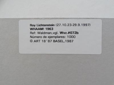 Roy Lichtenstein (d’après) - Whaam!, Sérigraphie 2