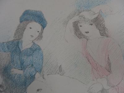 Marie LAURENCIN : Jeunes filles à cheval, Lithographie signée - 1928 2
