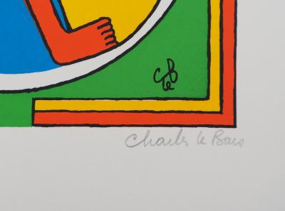 Charles LE BARS : Le couple - Sérigraphie Originale Signée 2