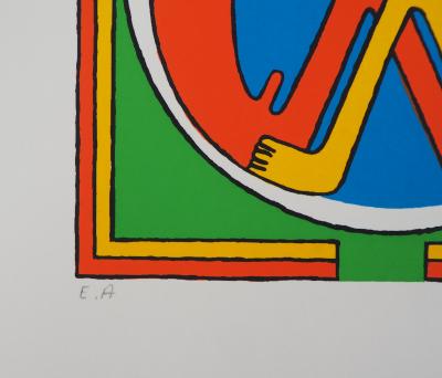 Charles LE BARS : Le couple - Sérigraphie Originale Signée 2
