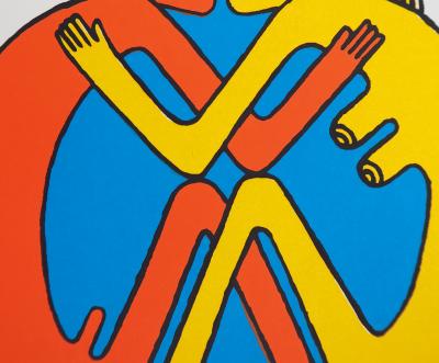Charles LE BARS : Le couple - Sérigraphie Originale Signée 2
