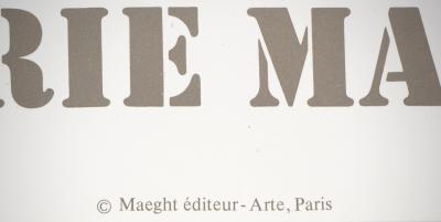 Pierre TAL-COAT : Abstraction vert et noir- Affiche lithographique d’époque 2