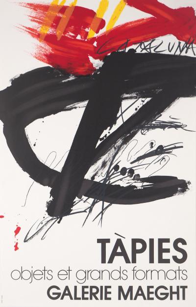 Antoni TAPIES : Objets et grands formats - Affiche lithographique d’époque 2