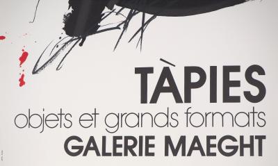 Antoni TAPIES : Objets et grands formats - Affiche lithographique d’époque 2