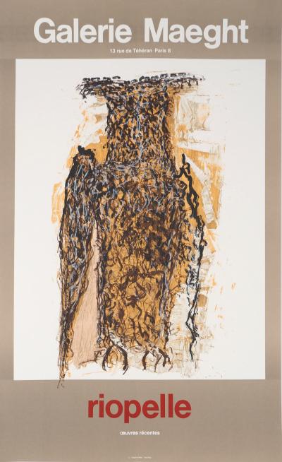 Jean-Paul RIOPELLE : Le grand hibou - Affiche lithographique d’époque 2