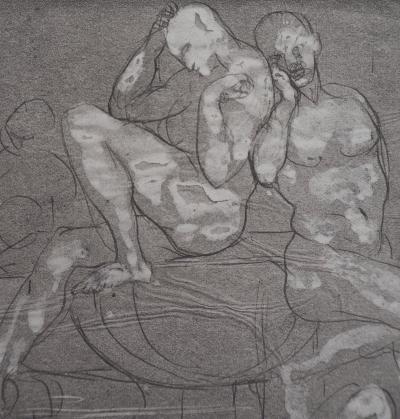 Auguste RODIN (d’après) : Groupe d’ombres - Gravure 2