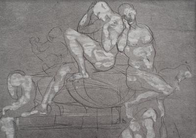 Auguste RODIN (d’après) : Groupe d’ombres - Gravure 2