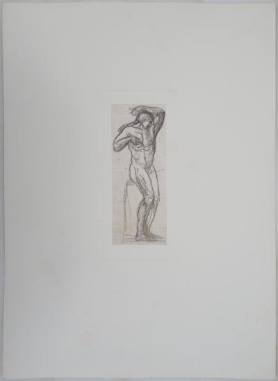 Auguste RODIN (d’après) : Homme nu - Gravure 2