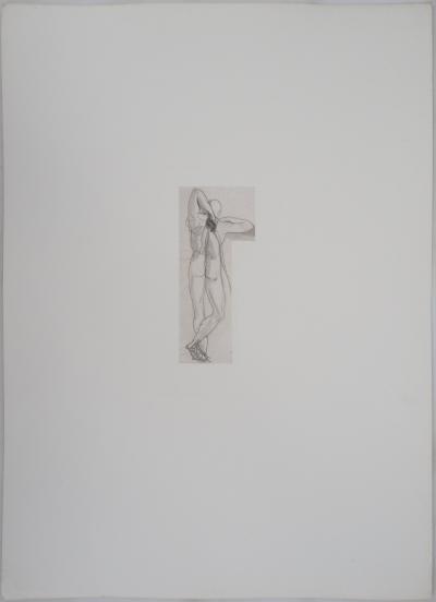 Auguste RODIN (d’après) : Ombre de guerrier - Gravure 2