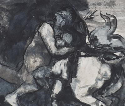 Auguste RODIN (d’après) : Centaure et enfant - Gravure 2