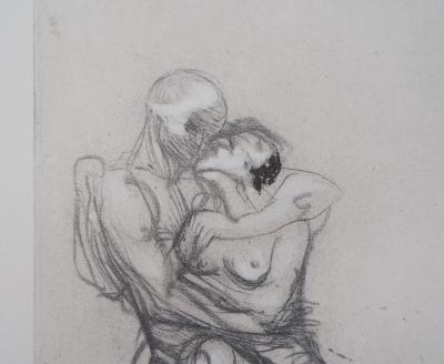 Auguste RODIN (d’après) : Groupe de Françoise et Rimini - Gravure 2