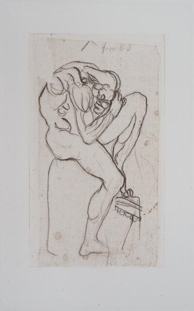 Auguste RODIN (d’après) : Deux planches : Ombres - Gravure 2