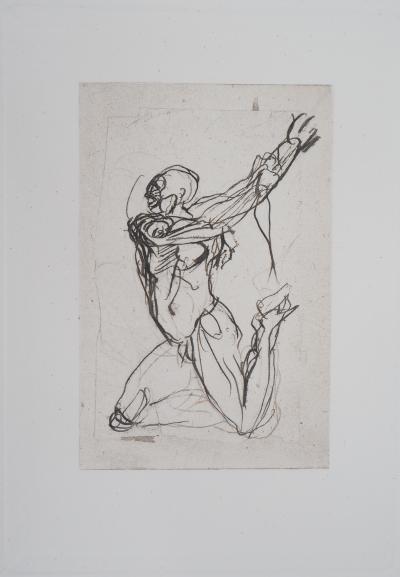 Auguste RODIN (nachher): Zwei Tafeln: Schatten - Gravur 2